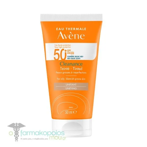 Avene Cleanance Unifying Tinted Sun Cream for Oily Skin SPF50+, 50ml