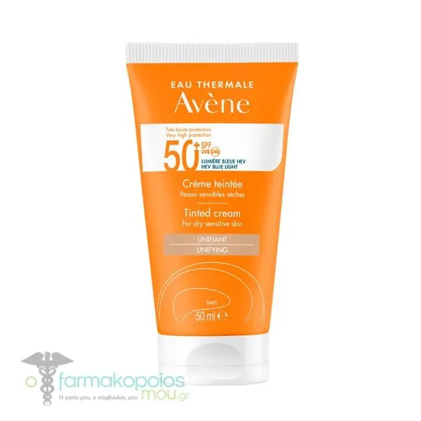 Avene Unifying Tinted Cream for Dry Sensitive Skin SPF50+, 50ml