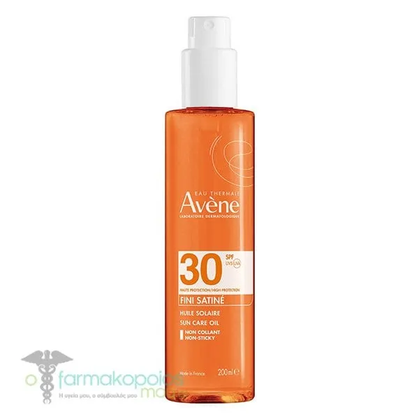 Avene Eau Thermale Fini Satine Body Oil SPF30, 200ml