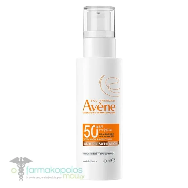 Avene Eau Thermale Fluide Anti-Pigmentation SPF50+ Sunscreen with Color, 40ml