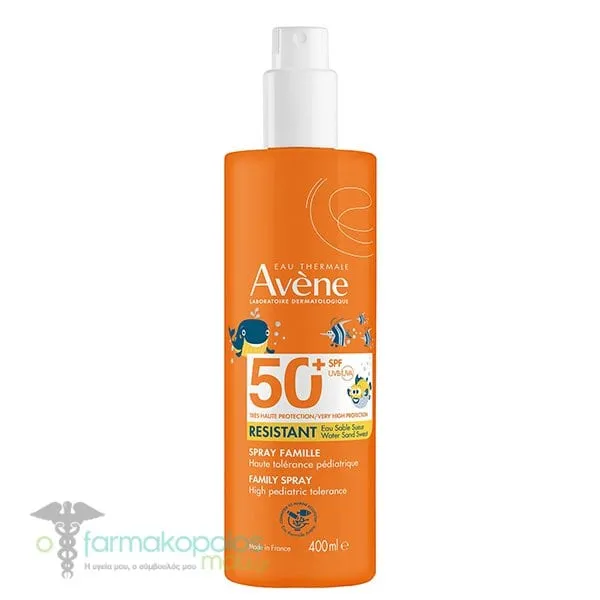 Avene Eau Thermale Sunscreen Children's Spray SPF50+ Family Size, 400ml