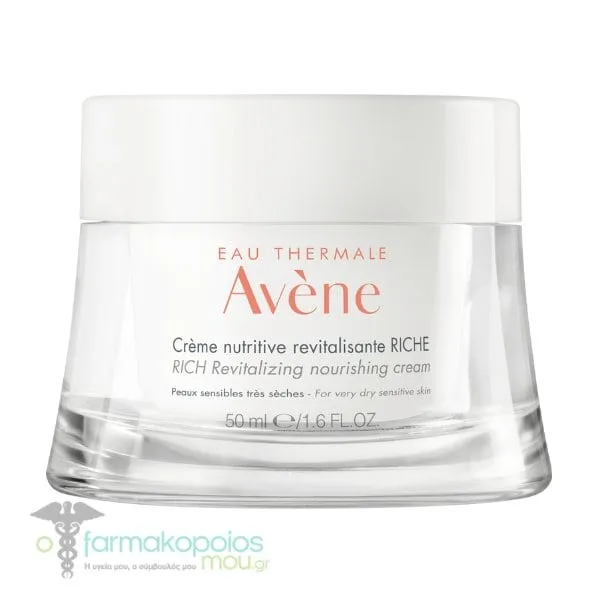 Avene Les Essentiels Rich Revitalizing Nourishing Cream for Very Dry Sensitive Skin, 50ml