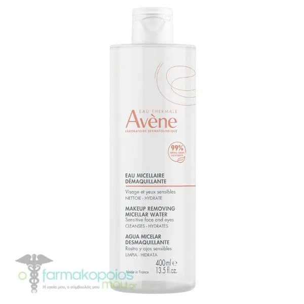 Avene Makeup Removing Micellar Water for Face & Eyes, 400ml