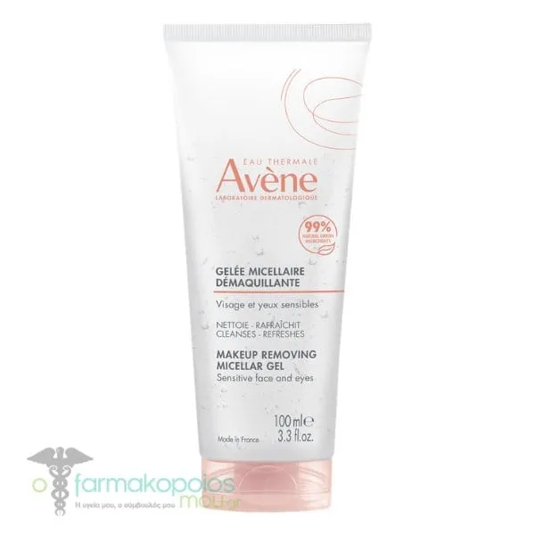 Avene Makeup Removing Micellar Gel for Sensitive Face & Eyes, 100ml