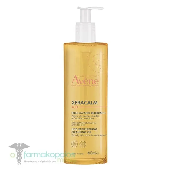 Avene XeraCalm A.D Lipid Replenishing Cleansing Oil, 400ml