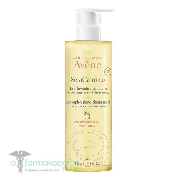 Avene XeraCalm A.D Lipid-Replenishing Cleansing Oil, 400ml