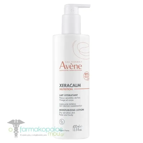 Avene XeraCalm Nutrition Moisturizing Lotion for Dry Sensitive Skin, 400ml