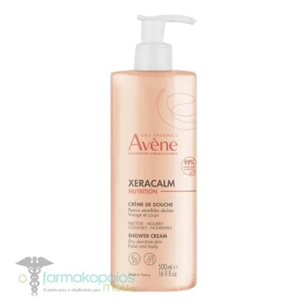 Avene XeraCalm Nutrition Shower Cream for Dry Sensitive Skin, 500ml