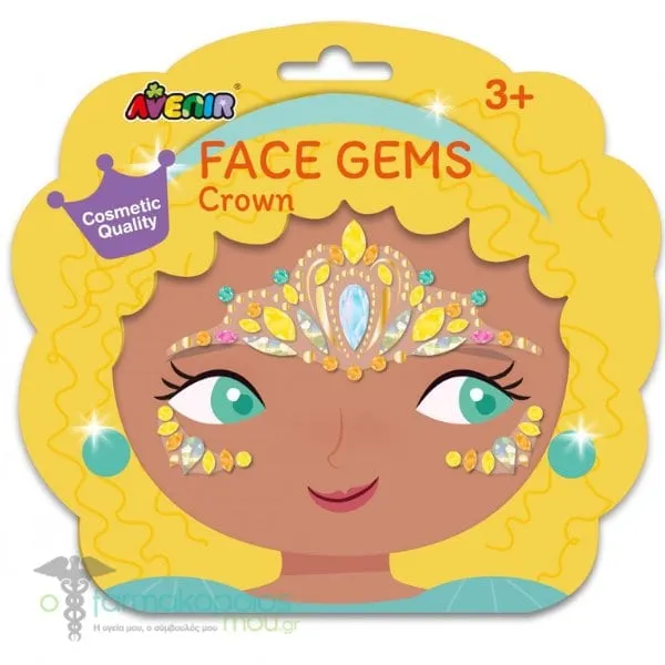 Avenir Face Gems Crown Σετ Παιδικά Αυτοκόλλητα, 1τεμ