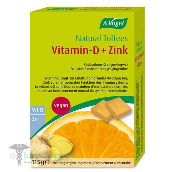 A.Vogel Immune Toffees Orange Vitamin-D & Zinc, 115gr
