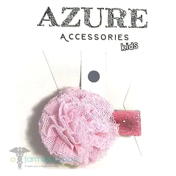 Azure Kids Pom Pom Beak Hair Accessory (RA-0076), 1pc - Ροζ Ανοιχτό