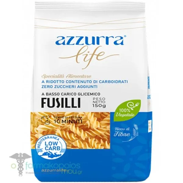 Azzurra Life Pasta Fusilli, 150gr