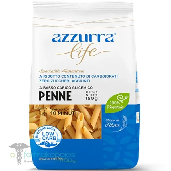 Azzurra Life Penne Pasta, 150gr