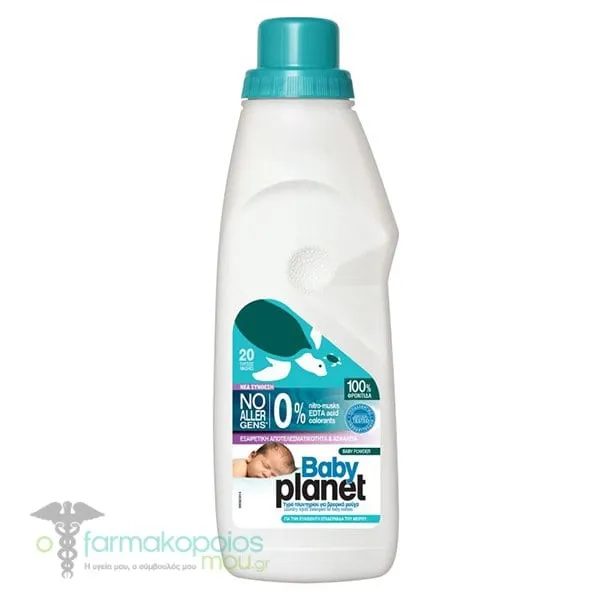 Baby Planet Baby Powder Liquid Laundry Detergent, 1160ml (20 loads)