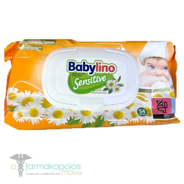BabyCare Chamomile 0% Perfume Baby Wipes with Lid, 54pcs