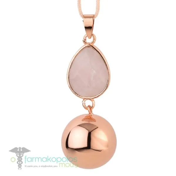 Babylonia Bola Μενταγιόν Εγκυμοσύνης Ροζ-Χρυσό Pink Drop, 1τεμ