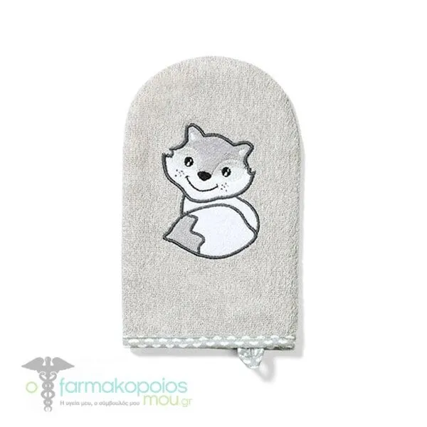 Babyono Baby Wash Bamboo Glove, 1pc - GREY