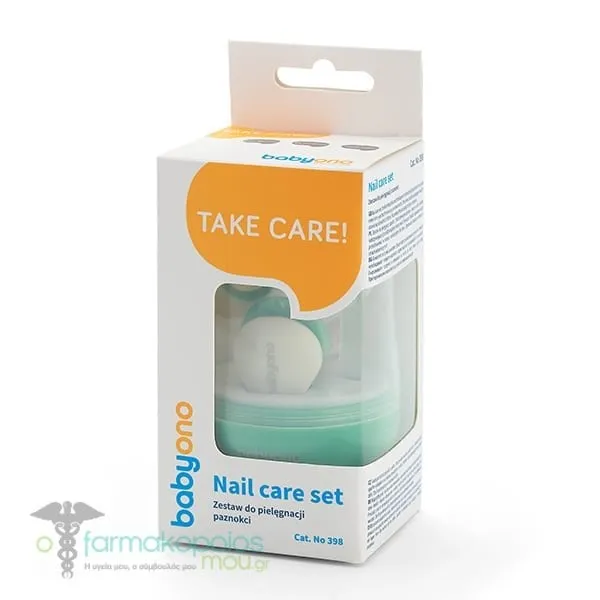 BabyOno Baby Nail Care Set with Case, 1 Set - MINT