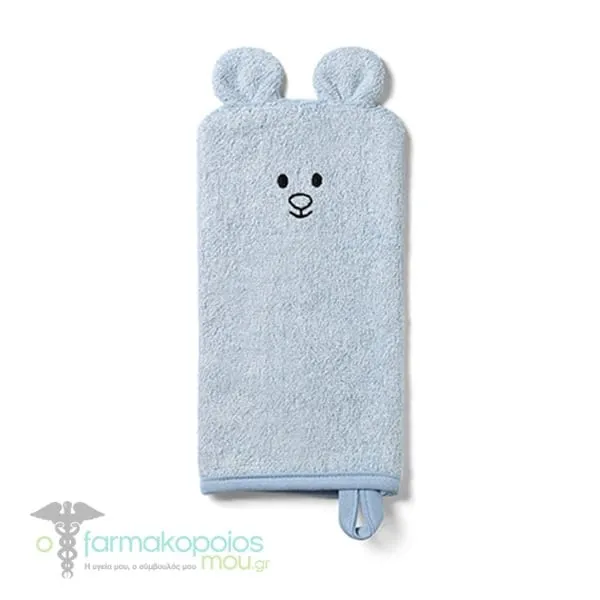 BabyOno Baby Wash Glove Green, 1pc - BLUE