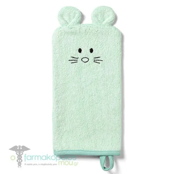 BabyOno Γάντι Πλυσίματος Μωρού Πράσινο 12x25cm, 1τεμ - GREEN