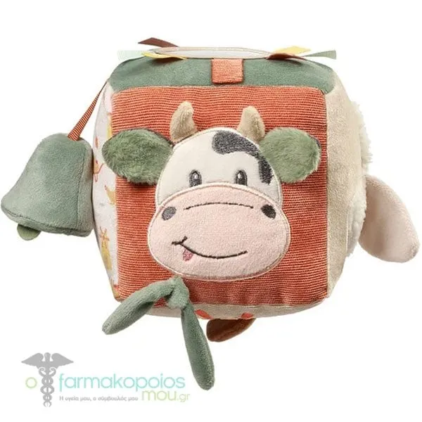 BabyOno Activity Toy Cube Cow Εκπαιδευτικός Κύβος Δραστηριοτήτων Αγελάδα, 1τεμ