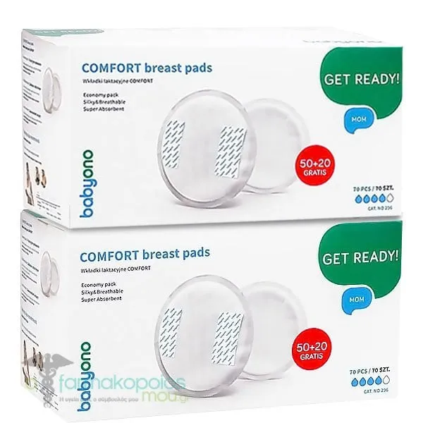 Babyono Promo Comfort Breast Pads, 100+40pcs Free