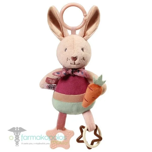 BabyOno Rabbit Karo Κρεμαστό Παιχνίδι για Κούνια &amp; Καρότσι Λαγουδάκι, 1τεμ