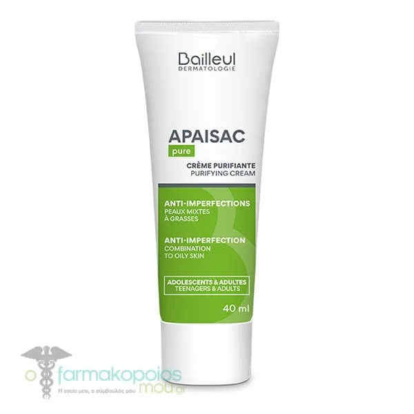 Bailleul Promo (-30%) Apaisac pure Purifying cream, 40ml