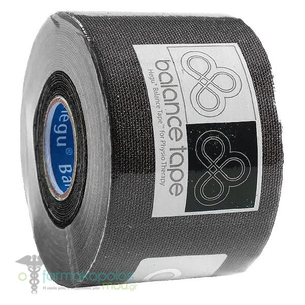 Balance Tape, Kinesio Taping, + 20% Extra Product - 8 Different Colors, 6m x 5cm - 002 Μαύρο