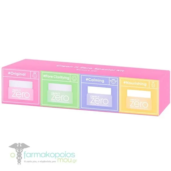 Banila Co Clean It Zero Special Kit Σετ Καθαρισμού &amp; Ντεμακιγιάζ με Original Balm, 7ml, Tea Tree-EX Pore Clarifying, 7ml, Cica Relief Calming, 7ml &amp; Ginseng-Glow Nourishing, 7ml, 1σετ
