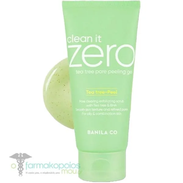 Banila Co Clean It Zero Tea Tree Pore Peeling Gel Απολεπιστικό Τζελ Καθαρισμού Πόρων, 120ml