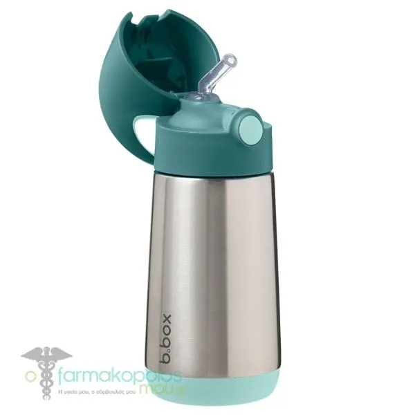 B.Box Insulated Tumbler with Straw 12m+, 350ml - Emerald