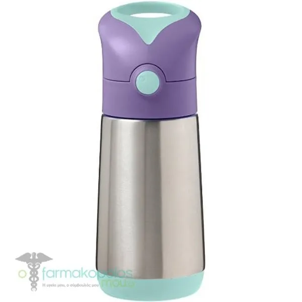 B.Box Ισοθερμικό Ποτήρι με Καλαμάκι 12m+, 350ml - Lilac Pop