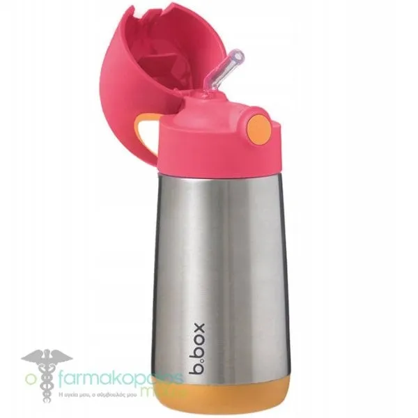 B.Box Insulated Tumbler with Straw 12m+, 350ml - Strawberryshake