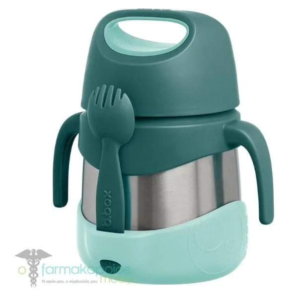 B.Box Stainless Steel Isothermal Food Pot for Children, 335ml - Πρασινο
