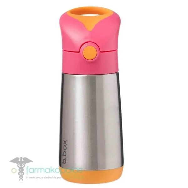 B.Box Drink Bottle Ισοθερμικό Ποτήρι με Καλαμάκι 12m+, 500ml - Strawberryshake