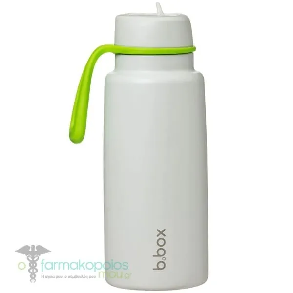 B.Box Insulated Flip Top Μπουκάλι Θερμός με Καλαμάκι, 1lt - Lime