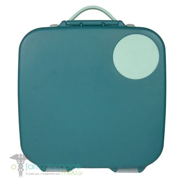 B.Box Lunchbox Plastic Children's Food Container with Dividers 2lt, 1pc - Emerald