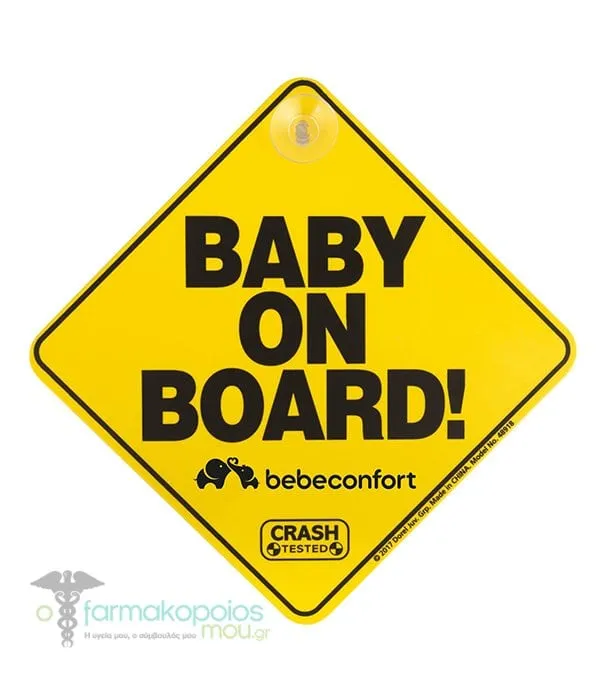 Bebe Confort Baby On Board Σήμανση Αυτοκινήτου για Παιδί με Βεντούζα, 1τεμ