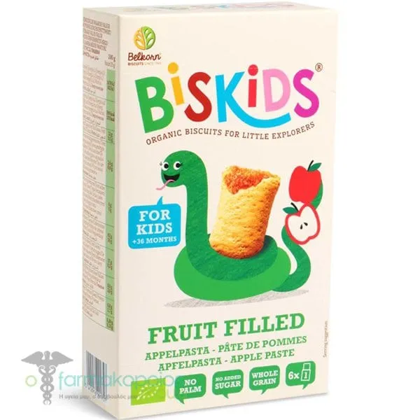 Belkorn Biskids Mini's Organic Apple Biscuits, 120g