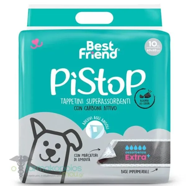 Best Friend PiStop Floor Diapers Extra+ Carbon 60x60cm, 10pcs