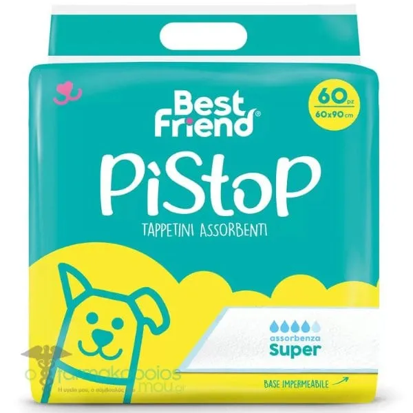 Best Friend PiStop Επιδαπέδιες Πάνες Super 60x90cm, 60τεμ