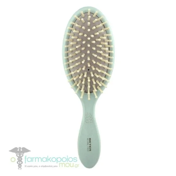 Beter Natural Fiber Pneumatic Brush Wooden Bristles (03.301), 1pc - Μέντα