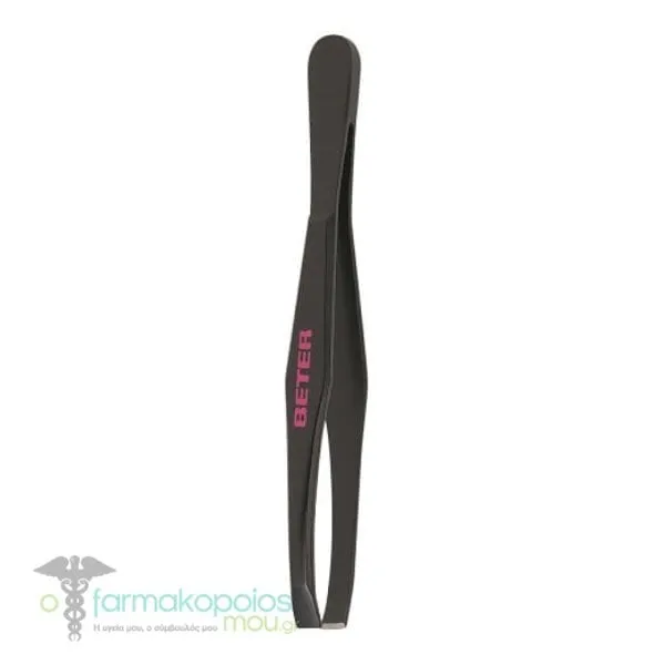 Beter Tweezers Black Straight Tip (24.003), 1pc