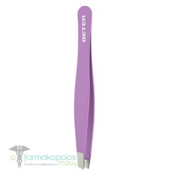 Beter Slanted Tip Tweezers (24.079), 1pc - Μώβ