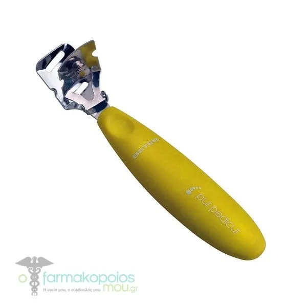 Beter Pur Pedicur Corn Plane with Hinge (24.808), 1pc - Κίτρινο