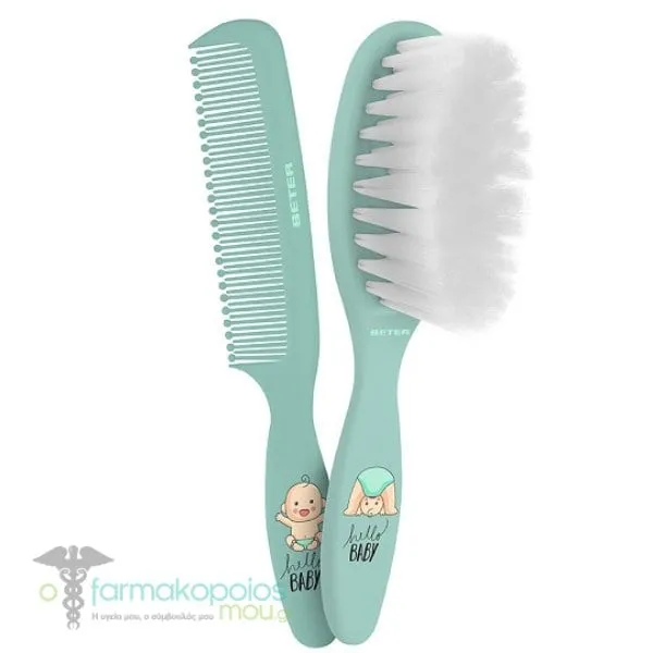 Beter Baby Brush & Comb Set (34.081), 1set - Πρασινο