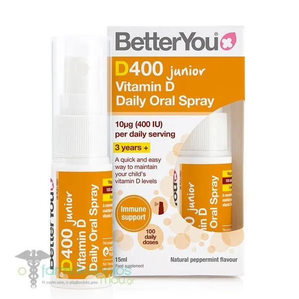 BetterYou D400 Junior Vitamin D Daily Oral Spray, 15ml
