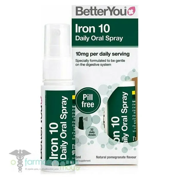 BetterYou Iron 10 Daily Oral Spray, 25ml
