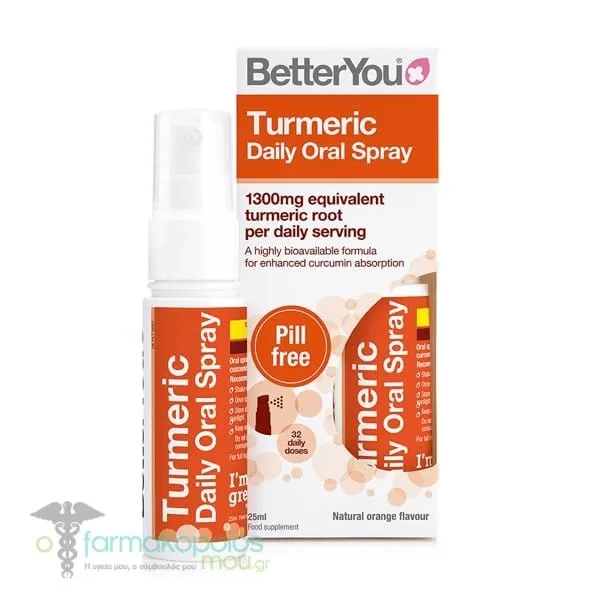 BetterYou Turmeric Daily Oral Spray, 25ml